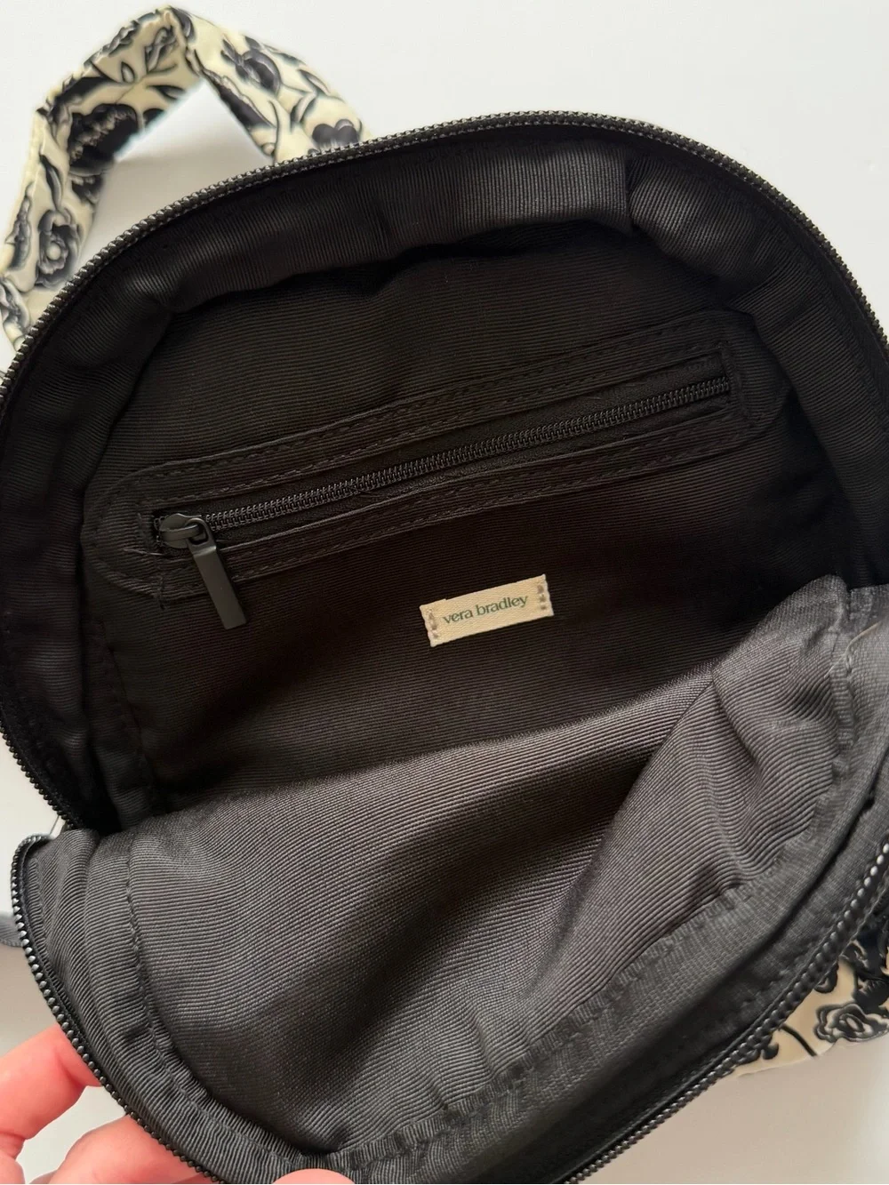 NWT Vera Bradley Mini Banbury Backpack in Bubbly Flowers Black